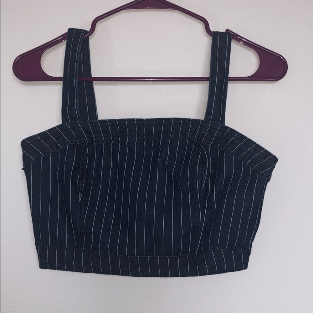 Striped crop top